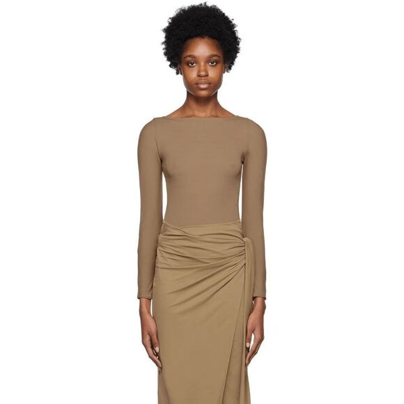 NWT Wolford The Back Cut Out Bodysuit nude M - Picture 3 of 15